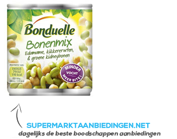 Bonduelle Bonenmix kikkererwt-kidney bonen aanbieding