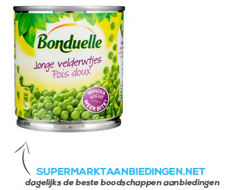 Bonduelle Jonge velderwtjes aanbieding