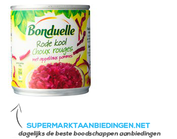 Bonduelle Rode kool met appel aanbieding