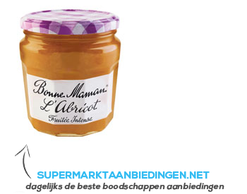 Bonne Maman Meer fruit, minder suiker abrikozen aanbieding