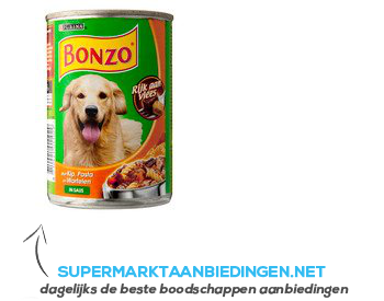 Bonzo Kip met groente en pasta aanbieding