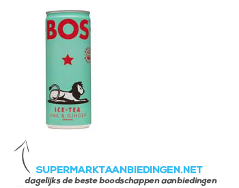 BOS Ice Tea Lemon-ginger aanbieding