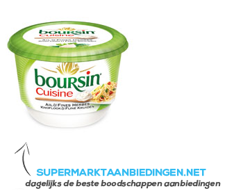 Boursin cuisine knoflook & fijne kruiden aanbieding