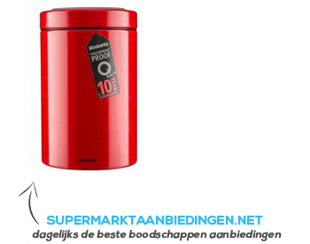 Brabantia Voorraadbus rood 1,4 lt aanbieding