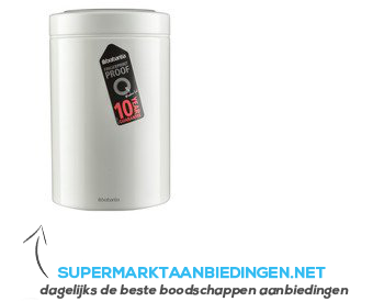 Brabantia Voorraadbus wit 1,4 lt aanbieding