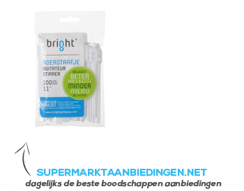 Bright Roerstaafjes wit aanbieding