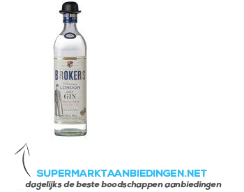 Broker's Premium London dry gin aanbieding