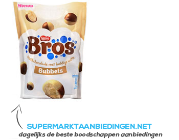 Bros Bubbels melk wit aanbieding