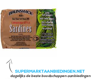 Brunswick Sardines hot peppers