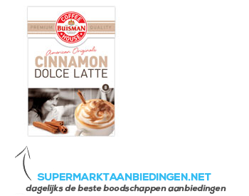 Buisman CoffeeHouse Cinnamon dolce latte aanbieding