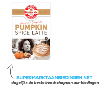 Buisman CoffeeHouse Pumpkin spice latte aanbieding