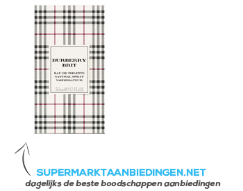 Burberry Brit eau de toilette aanbieding