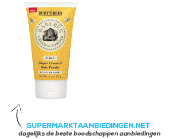 Burt’s Bees Baby bee cream to powder aanbieding