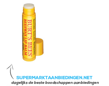 Burt's Bees Lip balm beeswax tube aanbieding