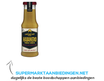 Calvé Jamaican style habanero table sauce aanbieding