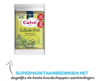 Calvé Salad mix tuinkruiden aanbieding