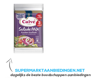 Calvé Saladmix kruiden-knoflook aanbieding