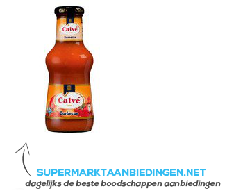 Calvé Saus fles bbq aanbieding