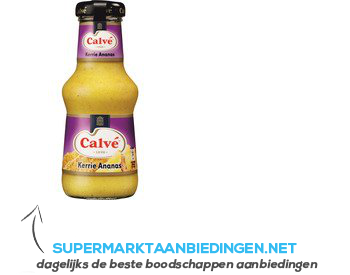 Calvé Saus fles kerrie aanbieding