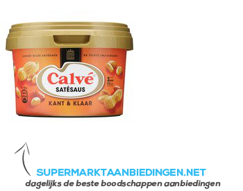 Calvé Saus kant & klaar satésaus naturel aanbieding