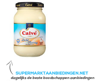 Calvé Saus pot mayonaise licht & romig aanbieding
