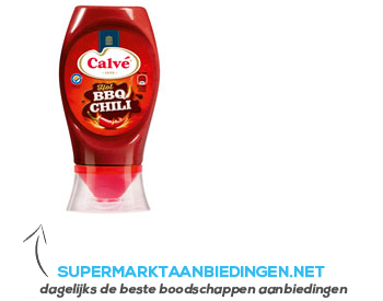 Calvé Saus squeeze BBQ chili aanbieding