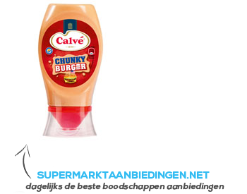 Calvé Saus squeeze chunky burger aanbieding