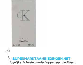 Calvin Klein One eau de toilette aanbieding