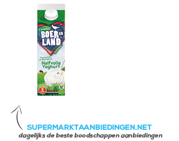 Campina Boer en land halfvolle yoghurt bio