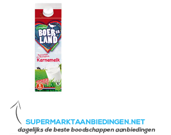 Campina Boer en land karnemelk aanbieding