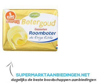 Campina Botergoud gezouten roomboter aanbieding