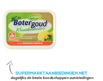 Campina Botergoud kruidenboter aanbieding