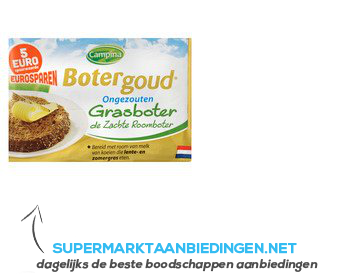 Campina Botergoud ongezouten grasboter aanbieding