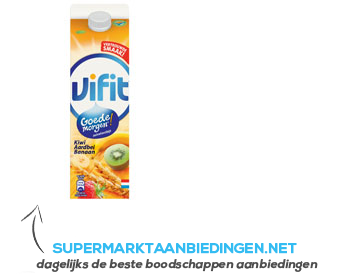 Campina Goedemorgen fruit aardbei/ kiwi/ banaan aanbieding