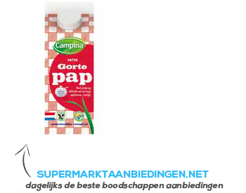 Campina Gortepap aanbieding