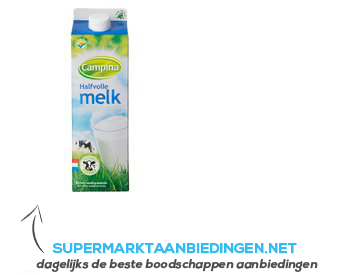 Campina Halfvolle melk aanbieding