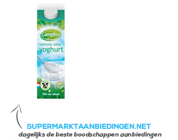 Campina Halfvolle milde yoghurt aanbieding