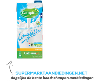 Campina Langlekker calcium plus halfvolle melk