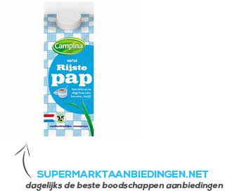 Campina Rijstepap aanbieding