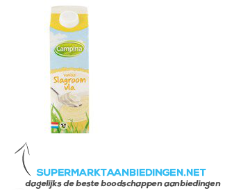 Campina Slagroomvla vanille aanbieding