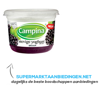 Campina Stevige yoghurt braam aanbieding