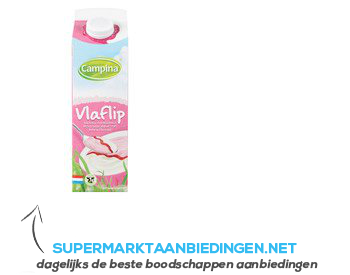 Campina Vlaflip framboos aanbieding