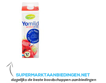 Campina Yomild aardbei aanbieding