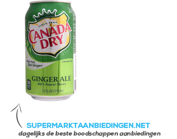 Canada Dry Ginger ale made from real ginger