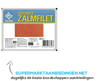 Cap Sork Gerookte zalmfilet aanbieding