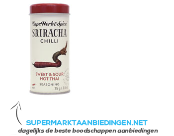 Cape Herb Chilli Sriracha seasoning aanbieding