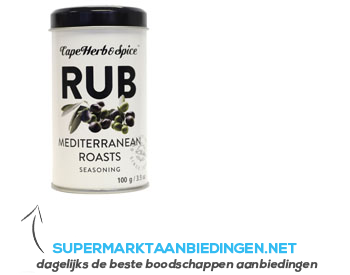 Cape Herb Rub mediterranean roast aanbieding