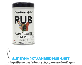 Cape Herb Rub Portugese peri peri aanbieding