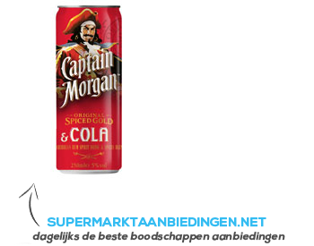 Captain Morgan Rum & cola aanbieding