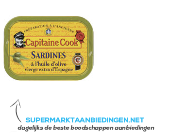 Captaine Cook Sardines in Spaanse olijfolie aanbieding